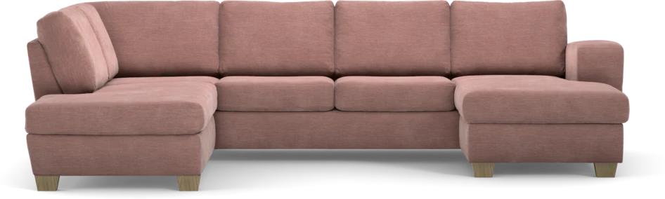 Friday - 3-sits soffa med divan vänster och schäslong höger - Rosa