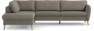 County - 2,5-sits soffa med divan vänster - Brun