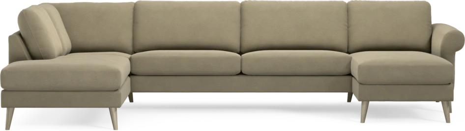 Bridge - 3-sits soffa med divan vänster och schäslong höger - Beige