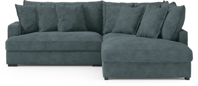 Rossi, 2-sits soffa med divan höger