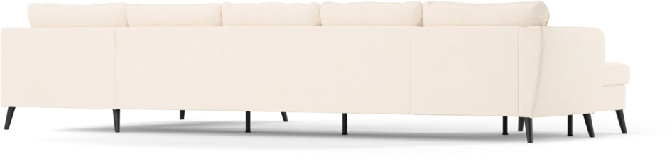 County - 4-sits soffa med schäslong vänster och divan höger - Vit