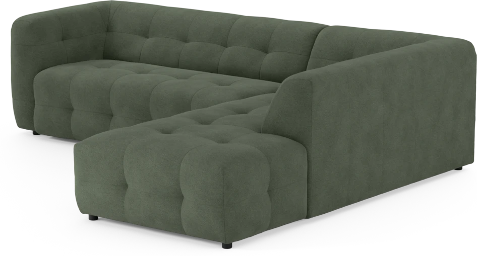 Bella - 3-sits soffa med divan höger - Grön