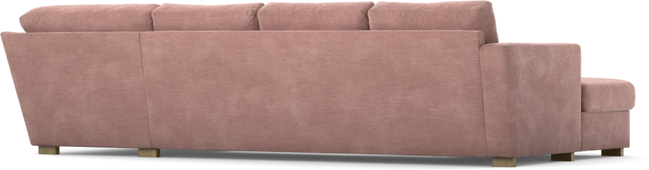 Friday - 3-sits soffa med schäslong vänster och divan höger - Rosa