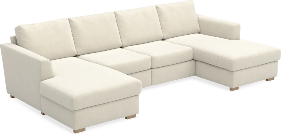 Friday - 2-sits soffa med två schäslonger - Beige