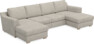 Friday - 2-sits soffa med två schäslonger - Beige
