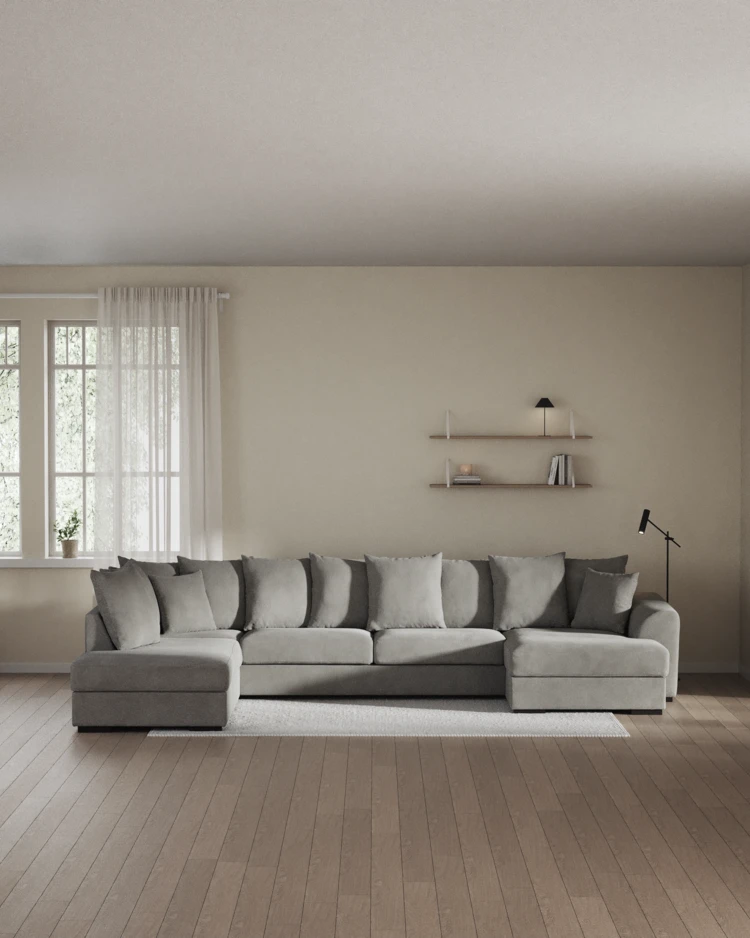 Town - 3-sits soffa med divan vänster och schäslong höger - inspiration