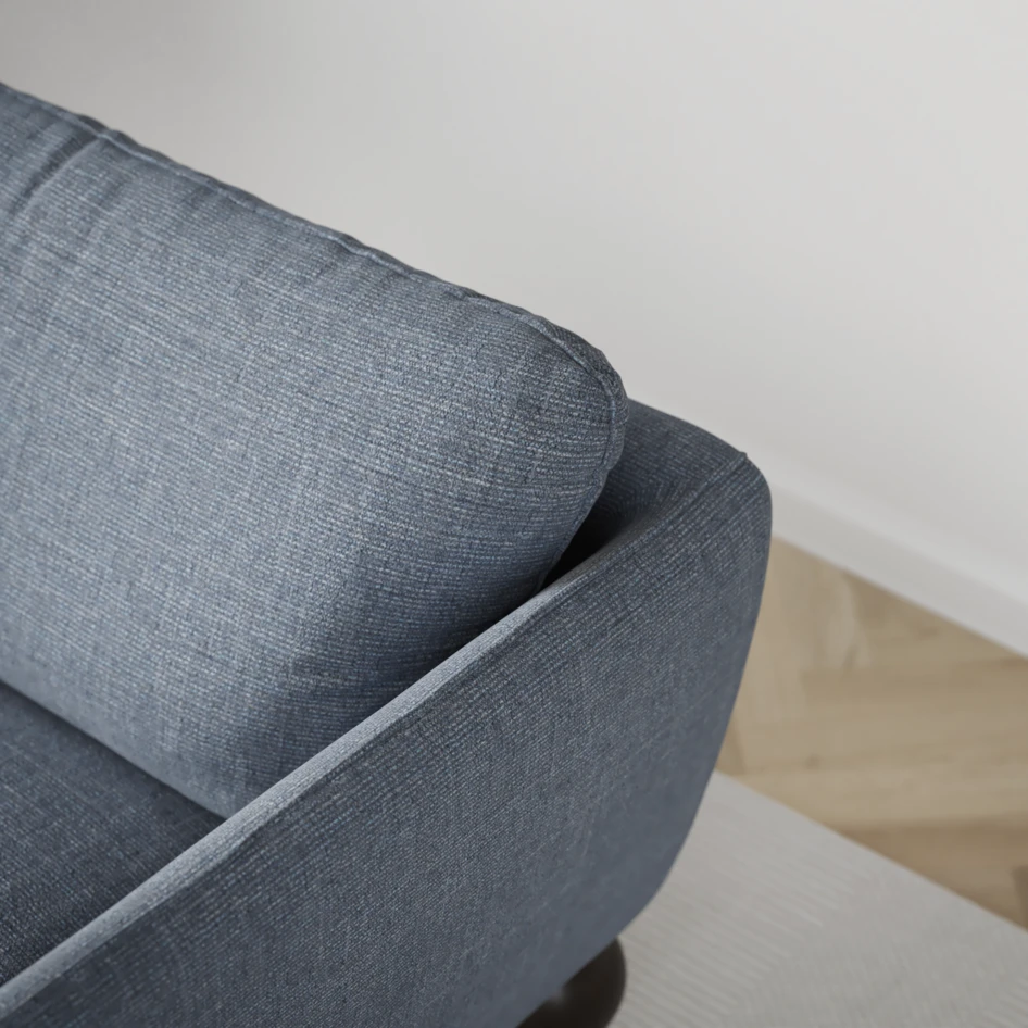 Madison - 2-sits soffa med divan vänster och schäslong höger - Blå