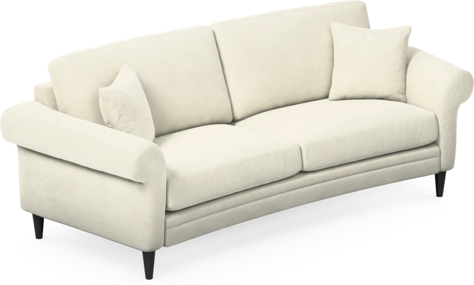 Eden - 2,5-sits soffa svängd - Vit