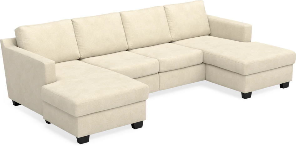 Friday - 2-sits soffa med två schäslonger - Beige