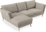 Madison Lux - 2-sits soffa med schäslong vänster - Vit