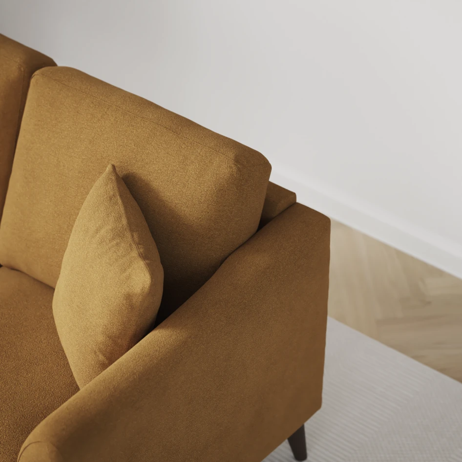 Eden - 2,5-sits soffa svängd - Gul
