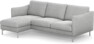 Madison Lux - 2-sits soffa med schäslong vänster - Grå