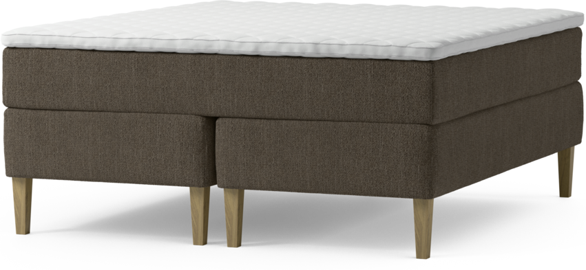 Delux Exclusive - Kontinentalsäng, dubbelsäng med bäddmadrass och sängben