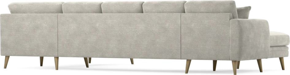 Eden - 3-sits soffa med schäslong vänster och divan höger - Grå