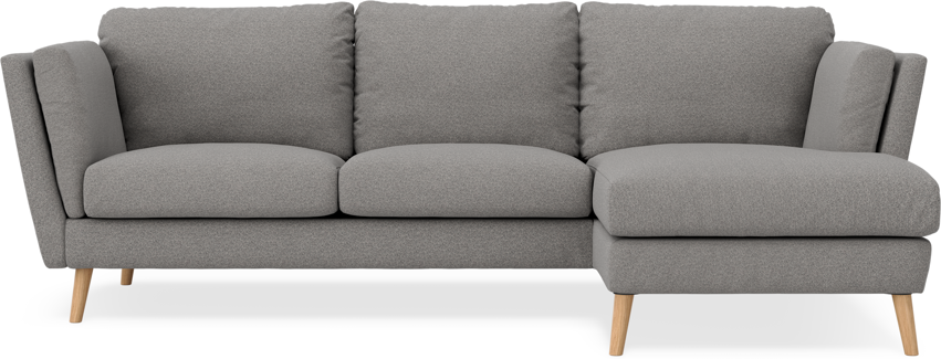Madison Lux - 2-sits soffa med schäslong höger - Grå