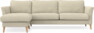 Bridge - 3-sits soffa med schäslong vänster - Beige