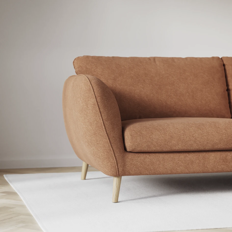 Madison Lux - Hörnsoffa 2+3-sits, hörn 1 - Orange