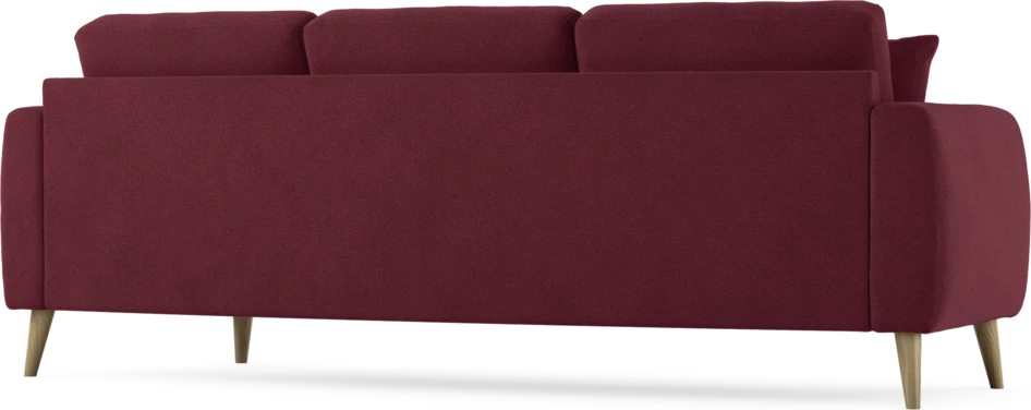 Eden - 3-sits soffa svängd - Röd