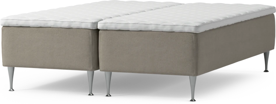 Delux Dream - Ramsäng, dubbelsäng med bäddmadrass och sängben - Beige