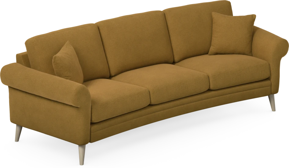Eden - 3-sits soffa svängd - Gul
