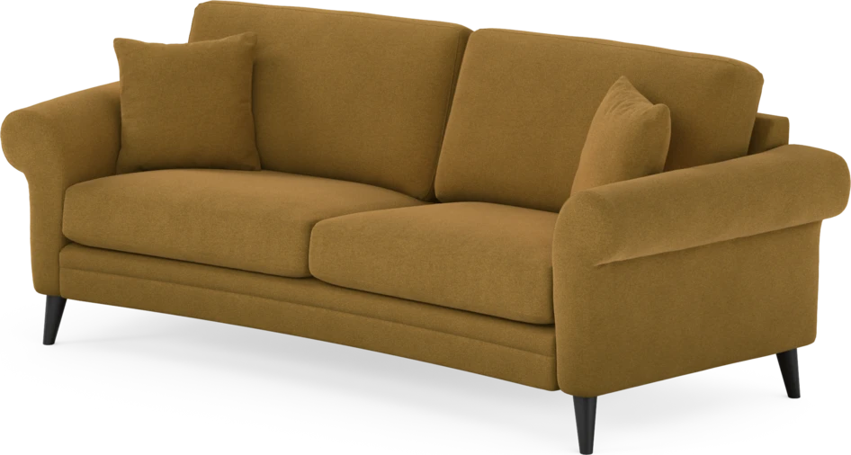 Eden - 2,5-sits soffa svängd - Gul