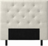 Delux Pikerad Låg - Sänggavel, 90-210 cm - Beige
