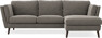 Madison Lux - 2-sits soffa med schäslong höger - Grå