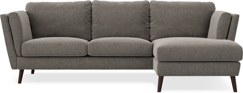 Madison Lux - 2-sits soffa med schäslong höger - Grå