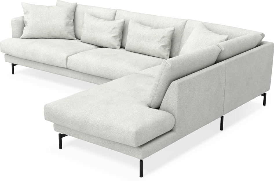 Harper - 3-sits soffa med divan höger - Vit