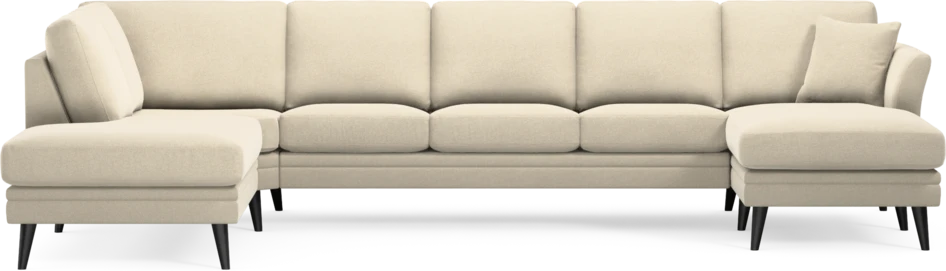 Eden - 3-sits soffa med divan vänster och schäslong höger - Beige