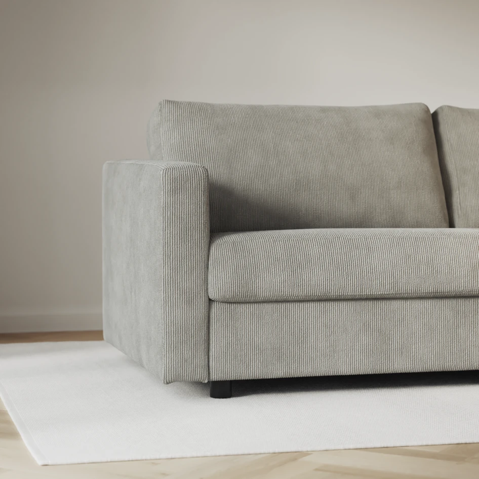 Lindö - Bäddsoffa 3-sits  - Grå