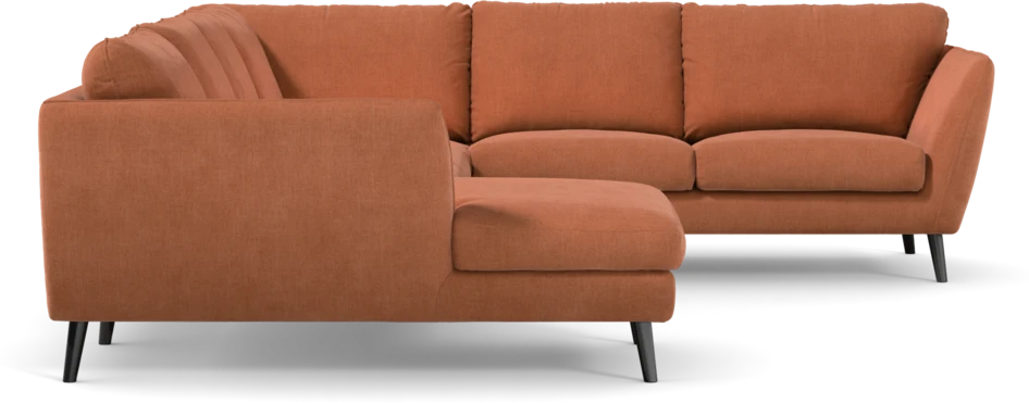 Madison - Hörnsoffa med schäslong vänster - Orange