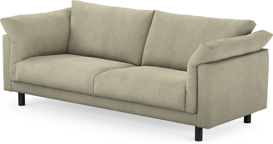 Cherrie - 3-sits soffa, fast klädsel - Beige