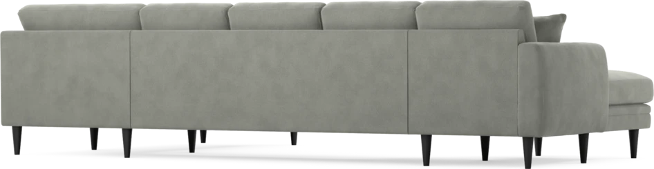 Eden - 3-sits soffa med schäslong vänster och divan höger - Grå