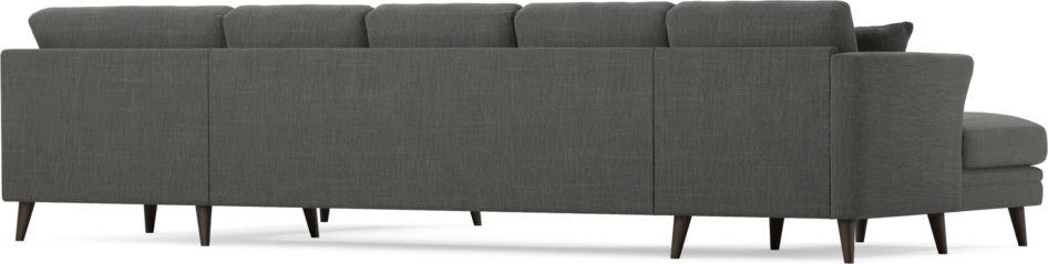 Eden - 3-sits soffa med schäslong vänster och divan höger - Grå