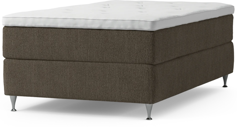 Delux Exclusive - Kontinentalsäng, enkelsäng 120 cm med bäddmadrass och sängben