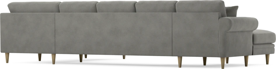 Eden - 3-sits soffa med schäslong vänster och divan höger - Grå