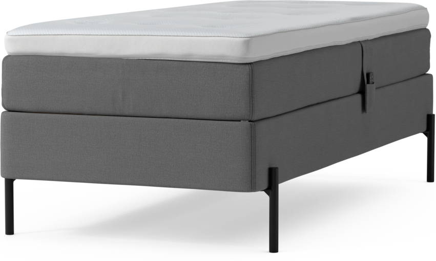 Delux Sense - Ställbar säng, enkelsäng med bäddmadrass och sängben