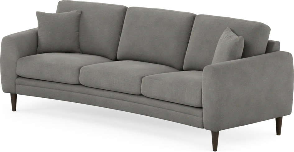 Eden - 3-sits soffa svängd - Grå