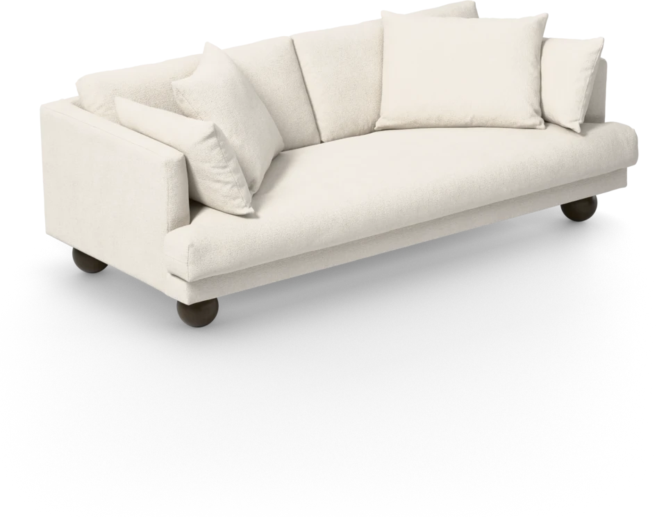 Harper - 3-sits soffa, hel dyna - Vit