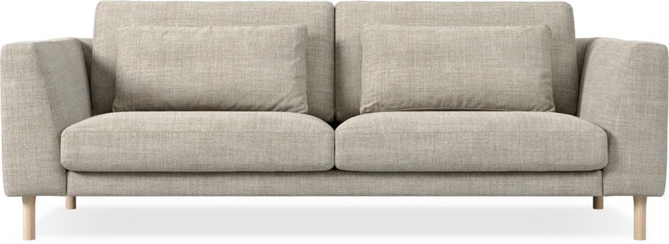 Willow - 3-sits soffa, fast klädsel - Beige