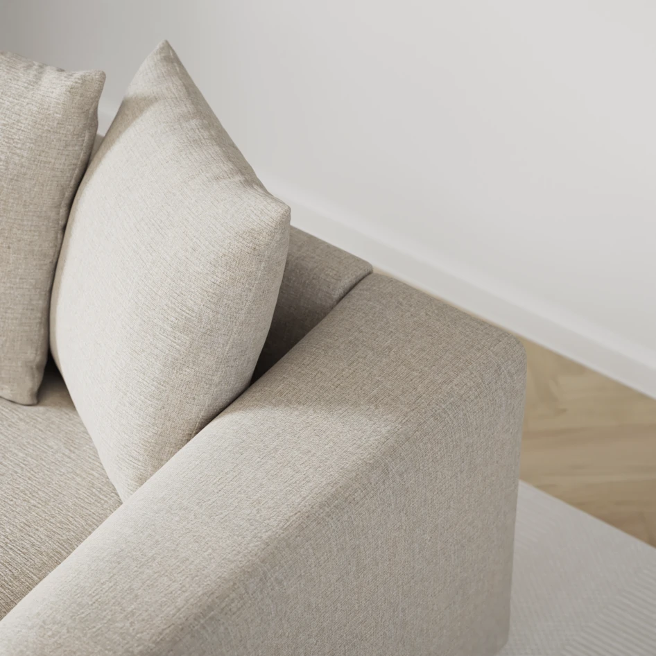 Town - 3-sits soffa med divan vänster och schäslong höger - Beige