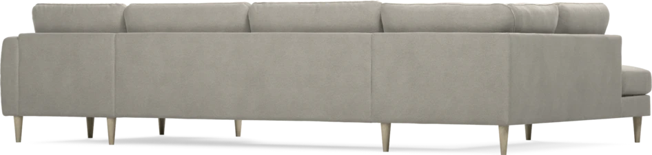 Bridge - 3-sits soffa med divan vänster och schäslong höger - Grå