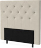 New York pikerad - Sänggavel, 90-210 cm - Beige