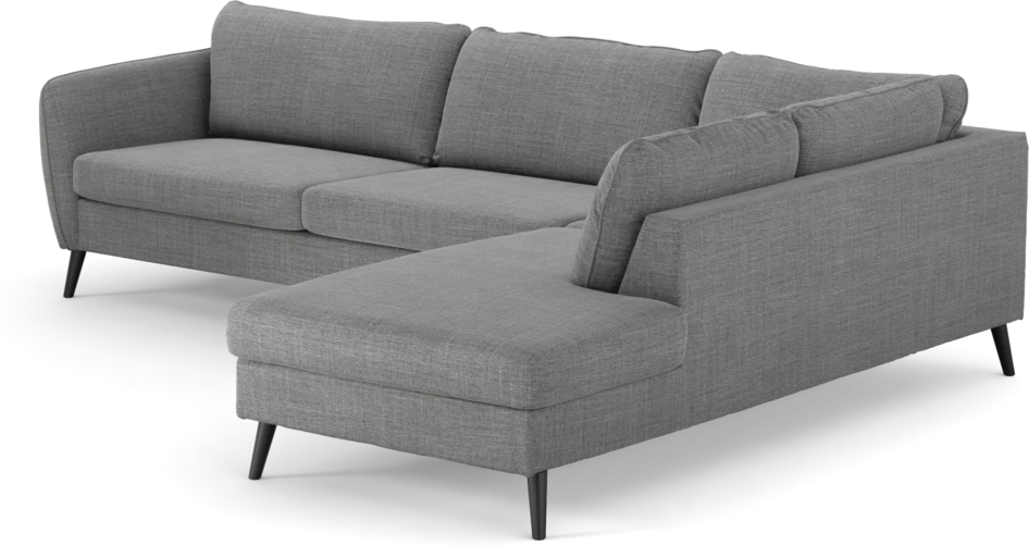 County - 2,5-sits soffa med divan höger - Grå