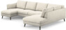 Madison Lux - 2-sits soffa med schäslong vänster och divan höger - Vit