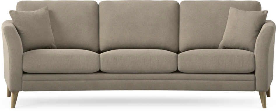 Eden - 3-sits soffa svängd - Beige