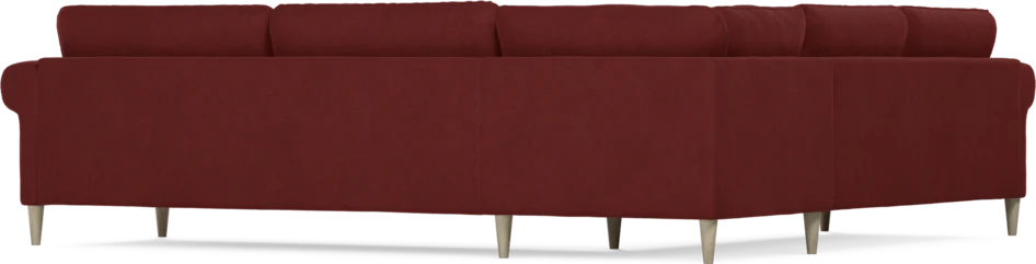 Bridge - Hörnsoffa, 2+3-sits - Röd