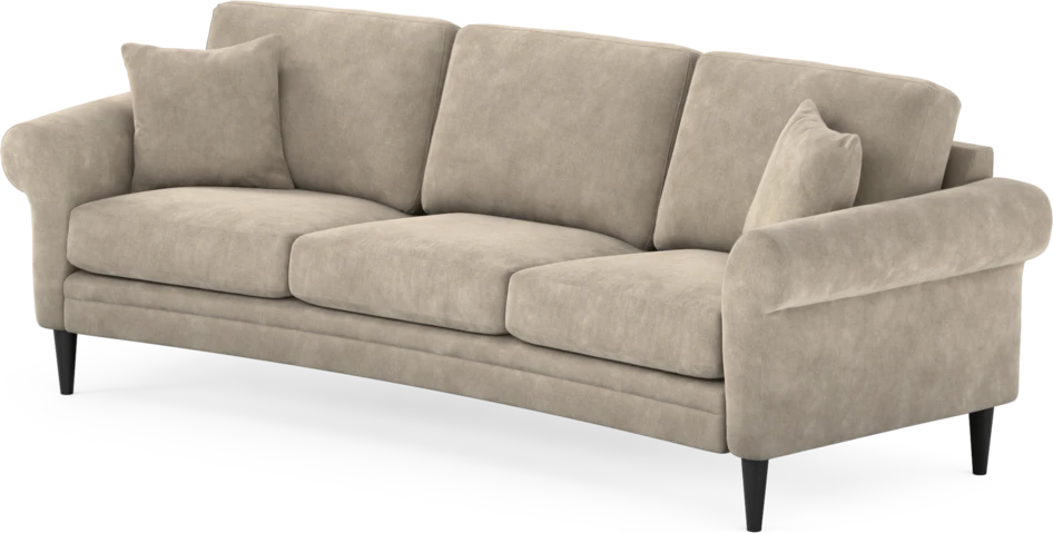 Eden - 3-sits soffa svängd - Beige
