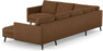 Madison Lux - Hörnsoffa med schäslong höger - Brun